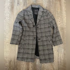 Zara boys plaid overcoat jacket long dressy